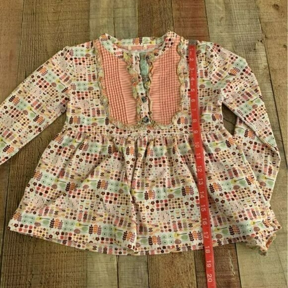 Matilda Jane cornelia libby girls long sleeve ruffle top - Picture 3 of 9